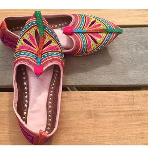 Vintage Genuine Leather Indian Shoes Flats